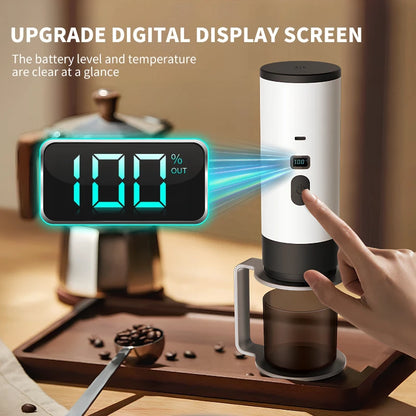 Xiaomi Youpin Coffee Machine Wireless Electric Portable Espresso Coffee Machine Camp Digital Display Capsule Powder Coffee Maker