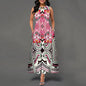 New Casual Sleeveless Long Dress Women's Printed Bohemian Retro maxi Dresses
