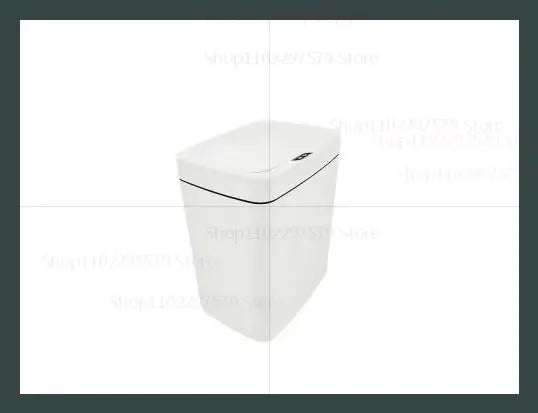 15L contactless smart sensor trash can automatically bag electronic waste trash can touchless bathroom kitchen white smart home