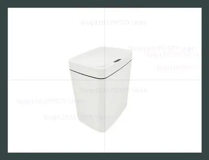 15L contactless smart sensor trash can automatically bag electronic waste trash can touchless bathroom kitchen white smart home