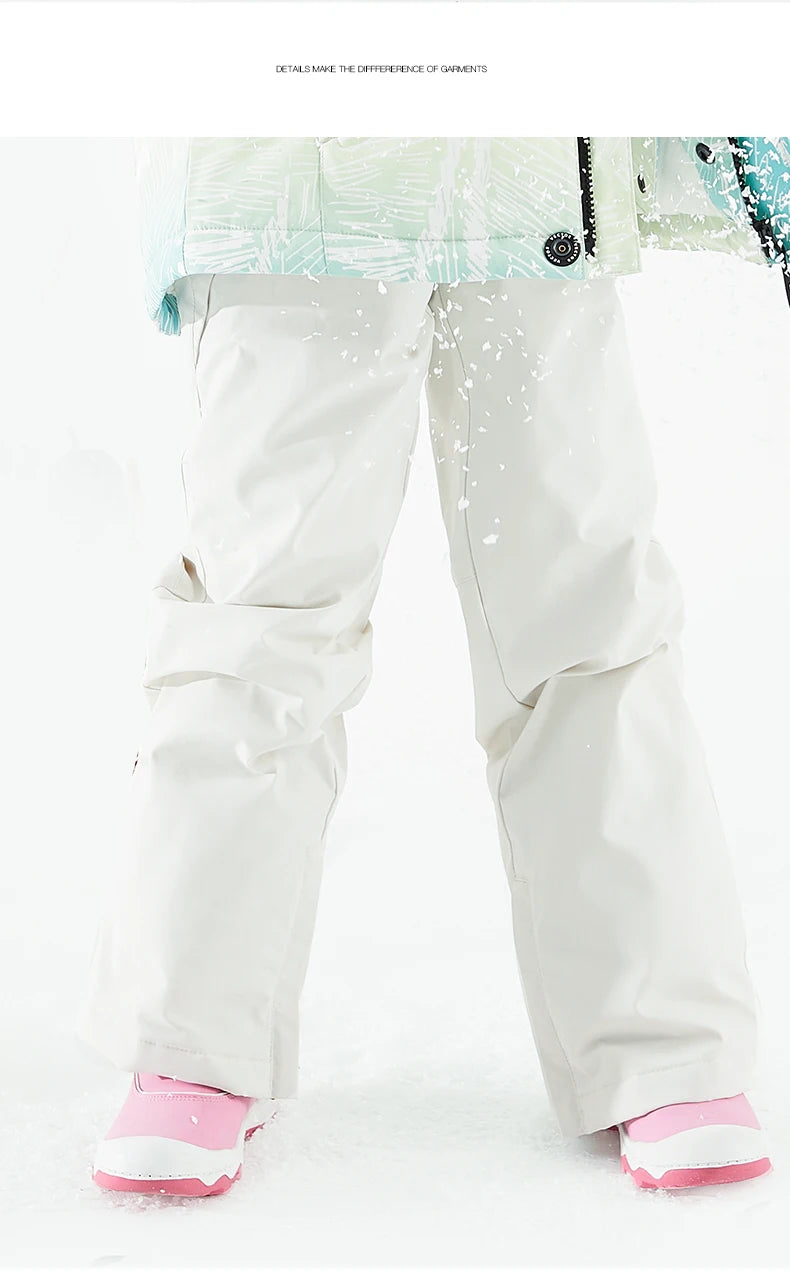 VECTOR Ski Pants Boys Girls Children Outdoor High-quality Windproof, Waterproof and Warm Snow Winter Ski Snowboard Pants Brand