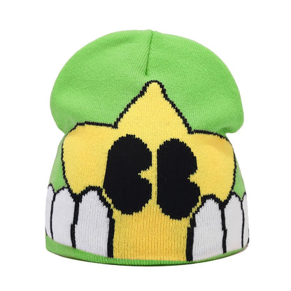 Bocca Beanie Y2K Knitting Hat For Men Women Warm Winter Autumn Letter Cartoon Streetwear Knitting Cap Hip Hop Gorras New Fashion
