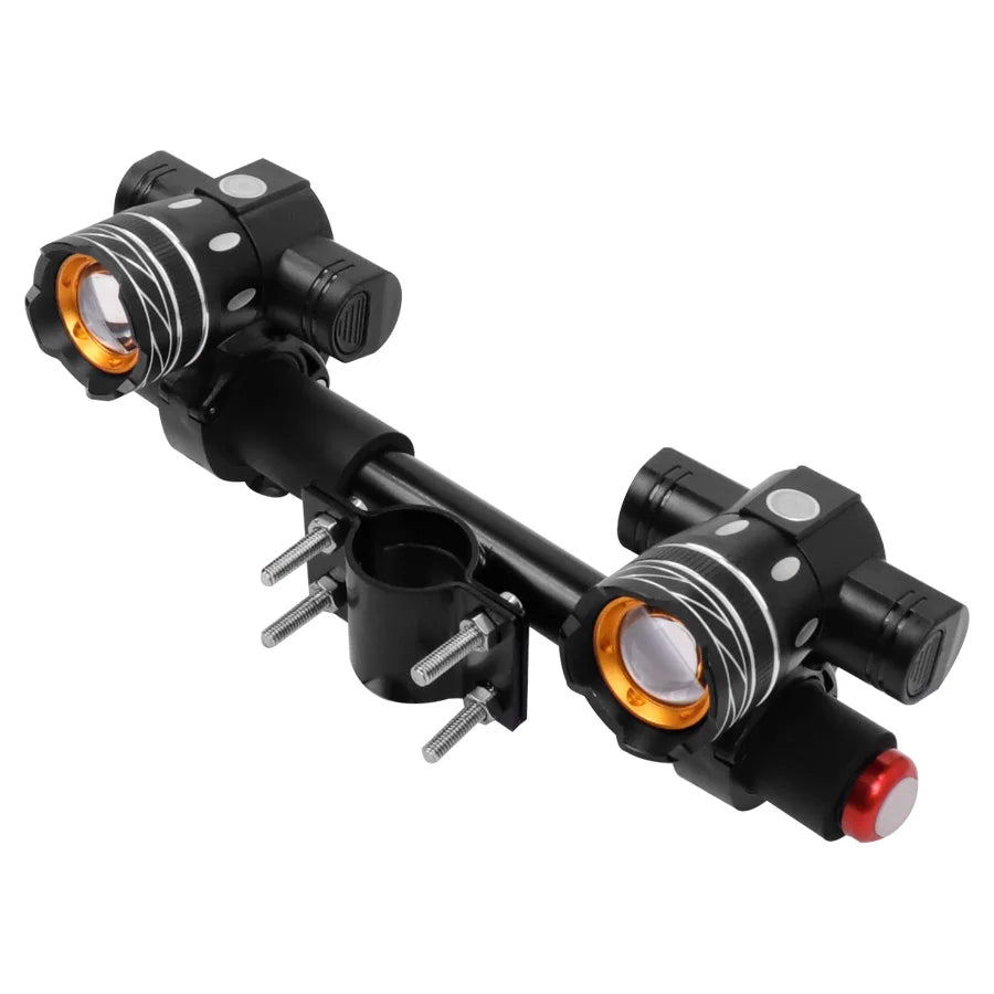 LED Headlight For Xiaomi M365 /Pro Electric Scooter Zoomable 1200mAh Battery USB Rechargeable 150LM XM-L T6 LED Light Front Lamp