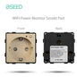 BSEED EU Standard Wifi Socket Smart Plug Function Part Only Power Monitor Timing Smart Home Alexa Voice Control  Bule Backlight