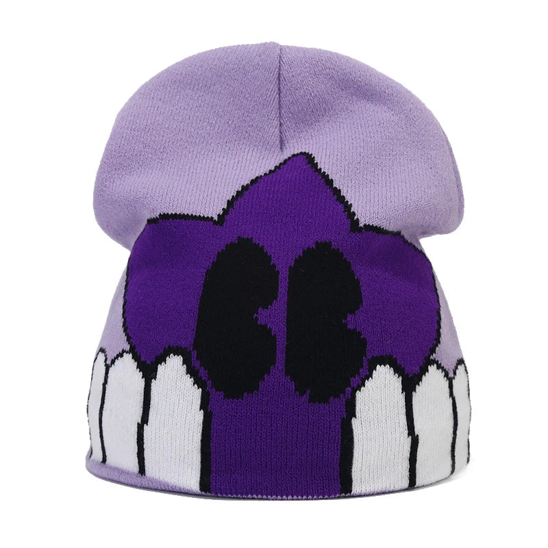 Bocca Beanie Y2K Knitting Hat For Men Women Warm Winter Autumn Letter Cartoon Streetwear Knitting Cap Hip Hop Gorras New Fashion