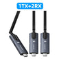 Lemorele 200m Wireless HDMI Transmitter and Receiver APP Monitor Video Transceiver Low Latency Plug and Play for PC TV Projector