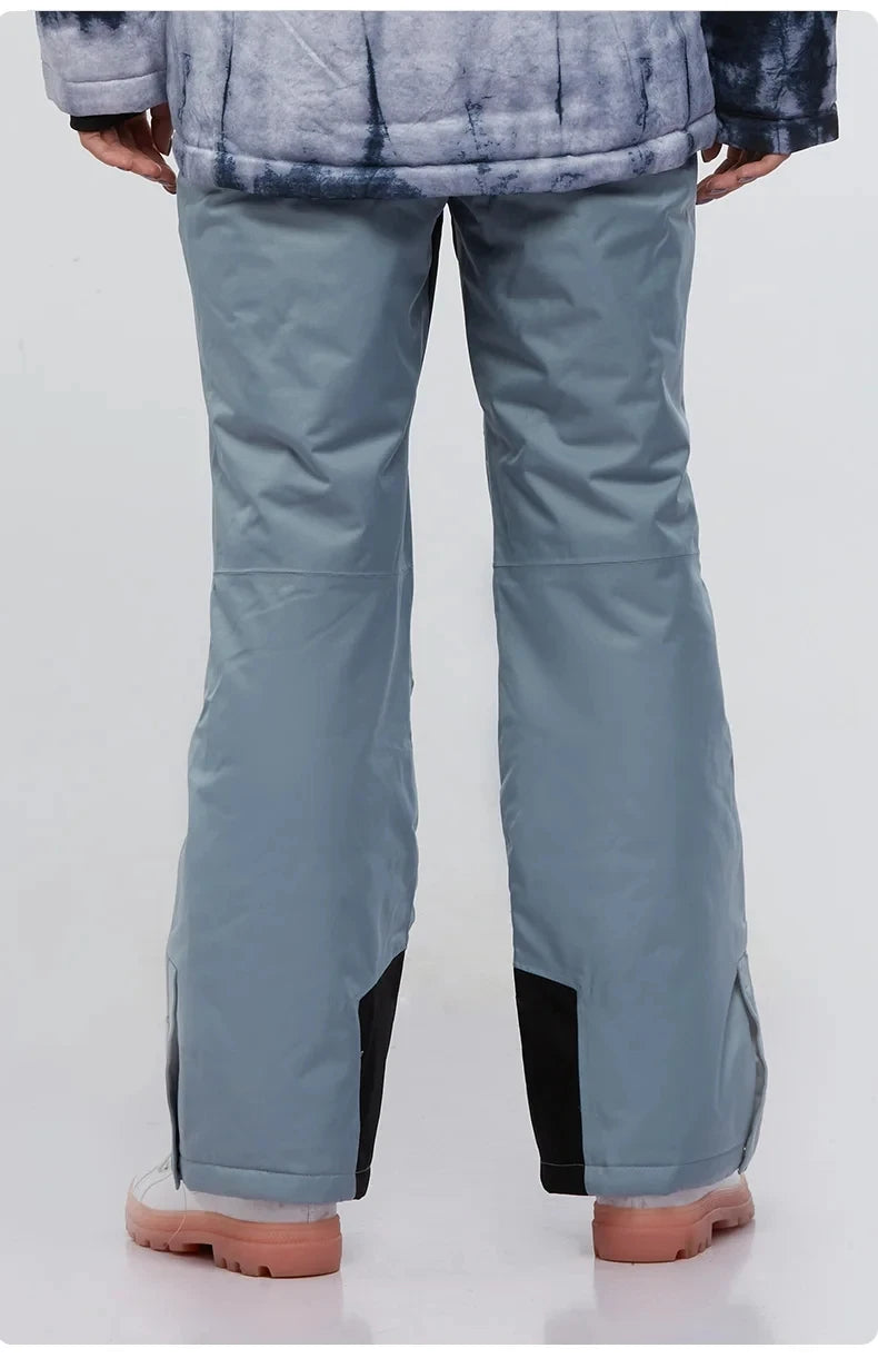New High Quality Men Women Winter Thick Warm Skiing Pants Windproof Waterproof Breathable Suspender Trousers Snowboard Pants