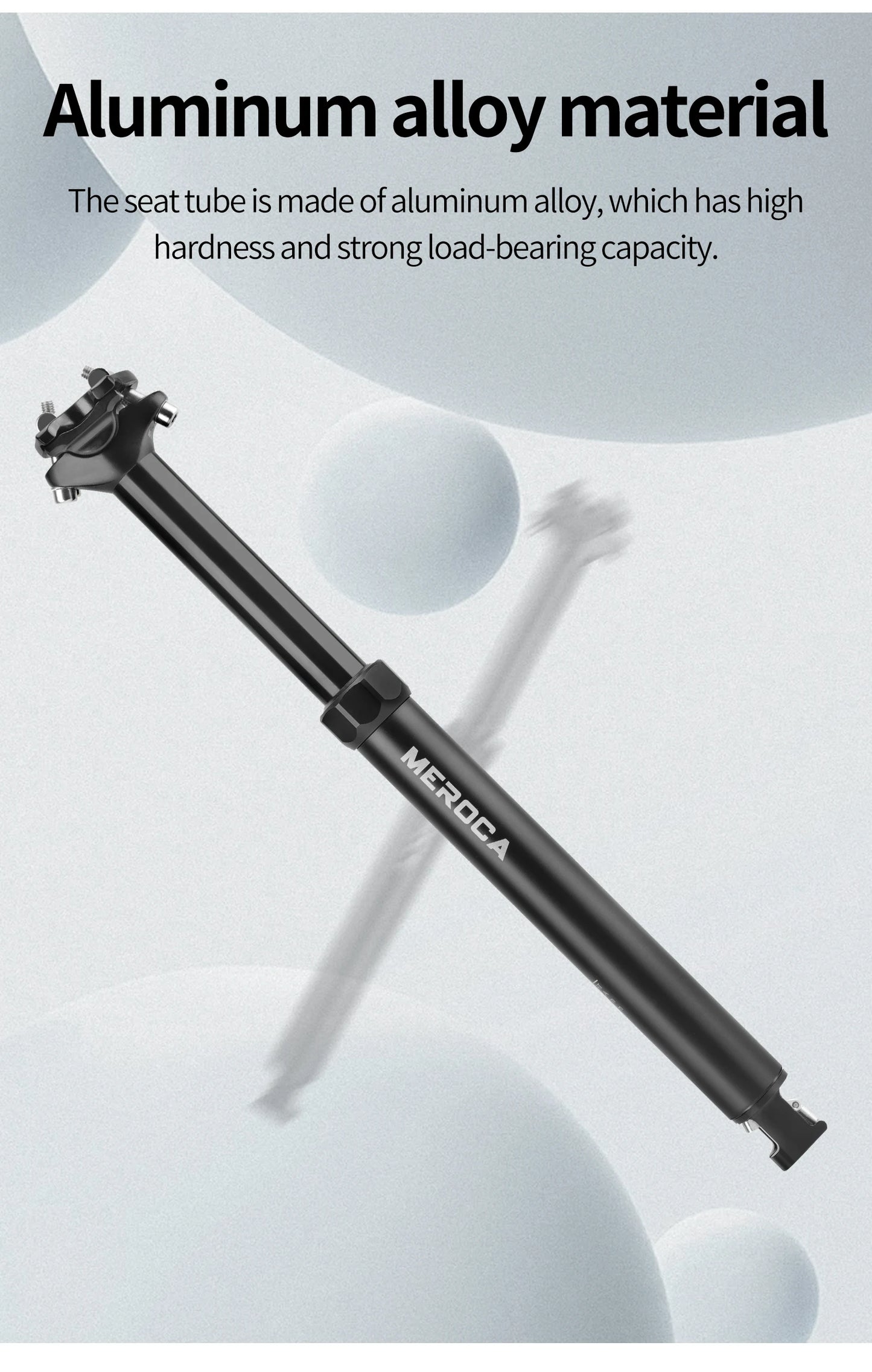 MEROCA Bike Dropper Seat Post 30.9/31.6x425mm Internal Routing Cable Remote Wire Control Lift Seat Tube Mtb Seatpost