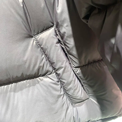 Hooded Down Jacket 2025 New Winter Thickened Down Jackets Women Temperament Women Down Jackets White Duck Down Women's Coat H573