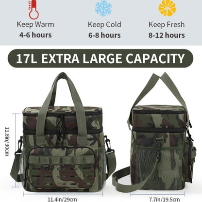 Camouflage Large-Capacity Tactical Thermal Cooler Lunch Bag Outdoor Insulated Leakproof Insulated Durable Portable Ice Pack