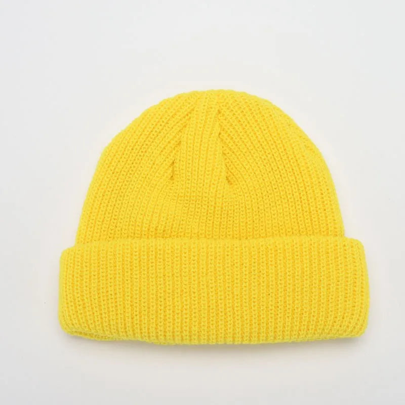 Winter Warm Beanies Casual Short Thread Hip Hop Hat Adult Men Female Knitted Skull Cap Elastic Unisex