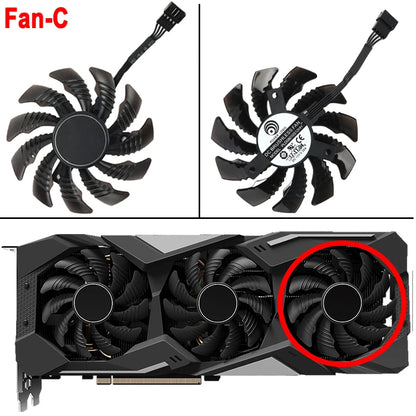 Video Card Fan For Gigabyte GeForce RTX 3060 3070 Gaming RTX 3060Ti 3070Ti Ti Eagle 78MM PLD08010S12HH Graphics Card Cooling Fan