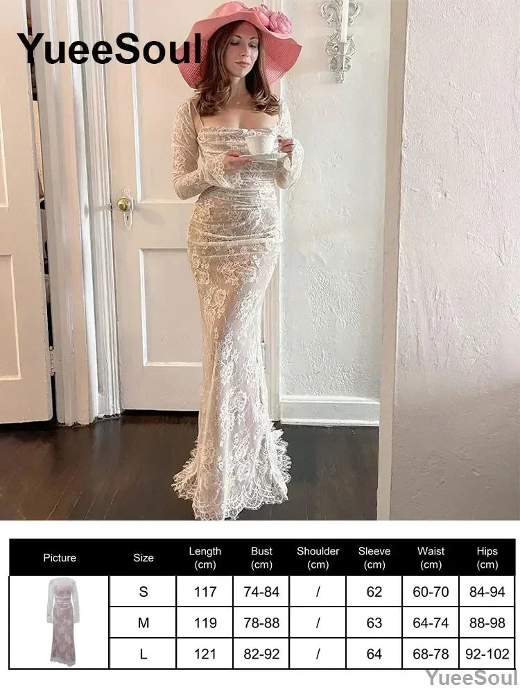 Halloween Gothic Grunge Punk Women Dress Long Sleeve Lace Slim Black Dresses 2025 New Y2K Harajuku Lolita Fairy Core Party Dress