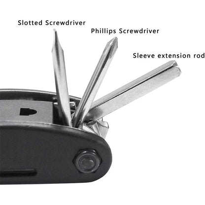 16 in 1 Portable Bicycle Repair Tools Kit Hex Wrench Nut Tire Screwdriver Motorcycle Bicycle Repair Tools