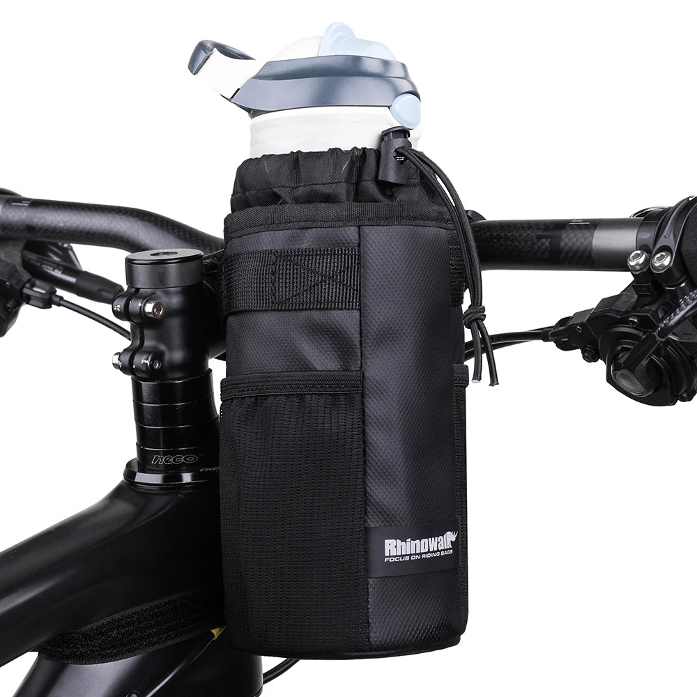 Rhinowalk Handlebar Bag Cycling Water Bottle Carrier Pouch MTB Bike Kettle Bag Riding Handlebar Bag Bicycle Accessories