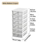 2-6Layers Medium Desktop Storage Box with Drawer Heightened Table Organizer Plastic Office storage cabinet  for home Stationery