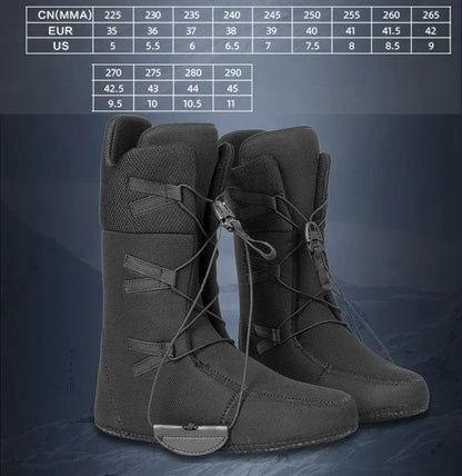 Winter New 2025 Ski Shoes Women Outdoor Sports Snowboarding Boots Men Warm Breathable Waterproof Cold Resistant Snow Shoes