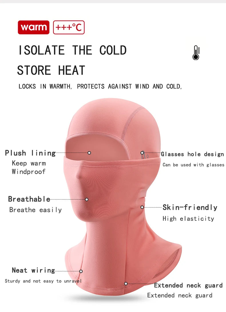 Children's ski warm headgear outdoor windproof cold-proof cycling mask helmet lining balaclava hat men and women