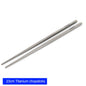 Widesea Camping Titanium Chopsticks Tableware Detachable Chopsticks Hiking Traveling Picnic Equipment Supplies Dinnerware