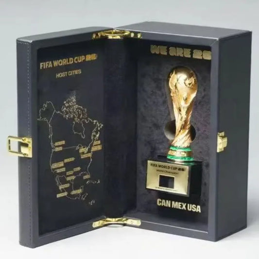 FIFA 2026 USA Canada Mexico World Cup 3D Trophy Model Ornament Collectible Souvenir Football Fan Gift Decor Figurine