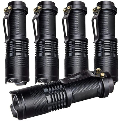 Portable LED Camping Lamps Tactical Flashlights 3-Mode Handheld Powerful LED Torch Light Lanterns Self Defense