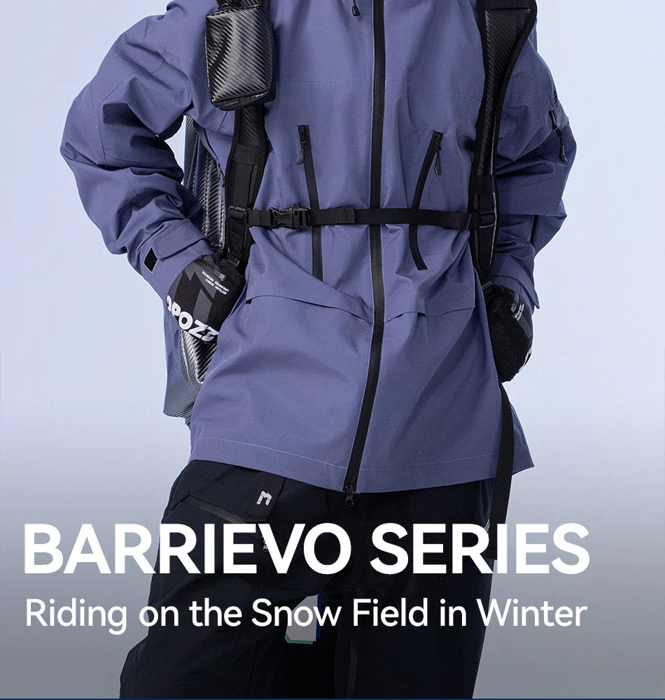 COPOZZ Skiing Coats Winter Warm Women Men Tracksuit Hooded Sports Snowboard Jacket Mountain Female Outwear Windproof Ski Clothes