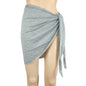 Summer Solid Bikini Cover Ups Shorts Pareo Wraps Sarong Skirt Swimsuit Beachwear Women Beach Skirts Swimwear Half Wrapped Skirt