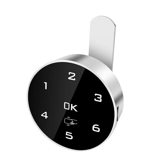Zinc Alloy Touch Digital Password RFID IC Card Cabinet Drawer Lock Built-in Lithium Battery