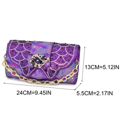 New Arrival Peep-Toe Heels & Long Small Bag Set Nigerian Party Shoes and Bag –Comfortable Women's Shoes for Elegant Events