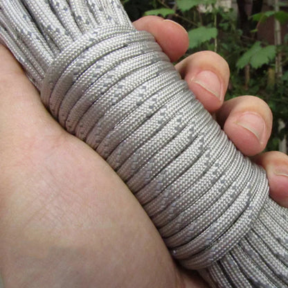 Reflective Paracord Rope, Military, 7 Strand, 4mm, 550 Tactical Parachute Cord, Camping Tent, Lanyard, DIY Bracelet Weaving Rope