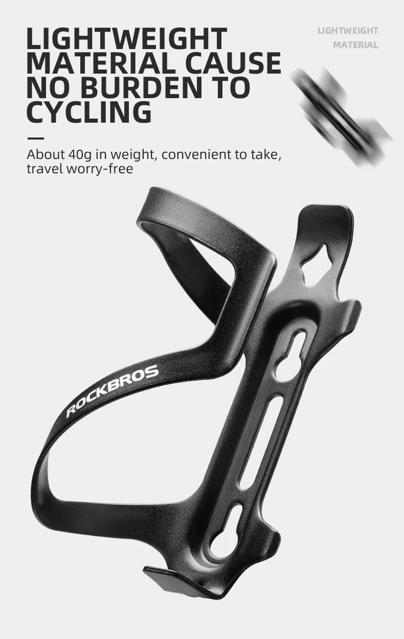 ROCKBROS Bicycle Bottle Cages Aluminium Alloy Cycling Water Bottle Holder Ultralight Cup Bracket Mount MTB Road Bike Accessories
