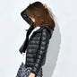 Winter Women Ultralight Thin Down Jacket White Duck Down Hooded Jackets Long Sleeve Warm Coat Parka Female Portable Outwear