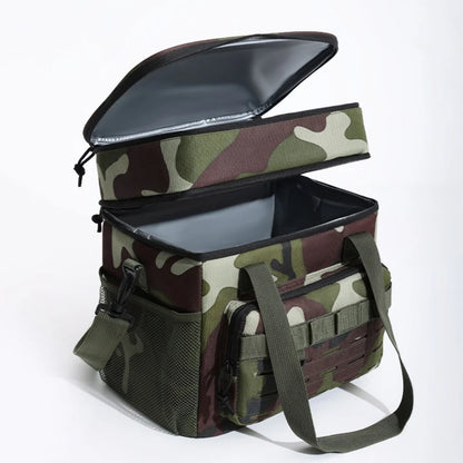 Camouflage Large-Capacity Tactical Thermal Cooler Lunch Bag Outdoor Insulated Leakproof Insulated Durable Portable Ice Pack
