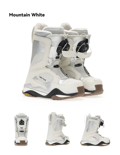 VECTOR Professional Women Man Ski Shoes Warm Waterproof Snowboard Boots Non-slip Leather Breathable Snow Ski Boots Ski Equipment