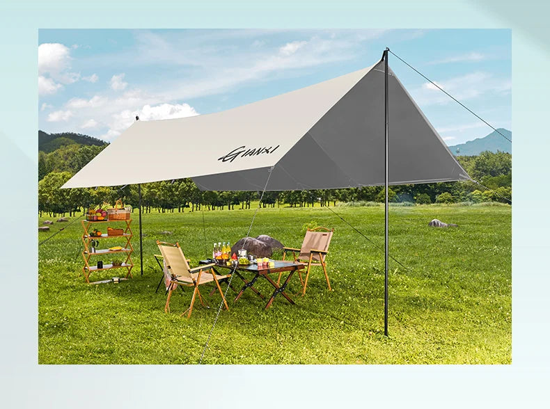 GIANXI Summer Ultralight Outing Camping Awning Gathering Picnic Rectangular Tent Portable Family Outdoor Beach Sunshade