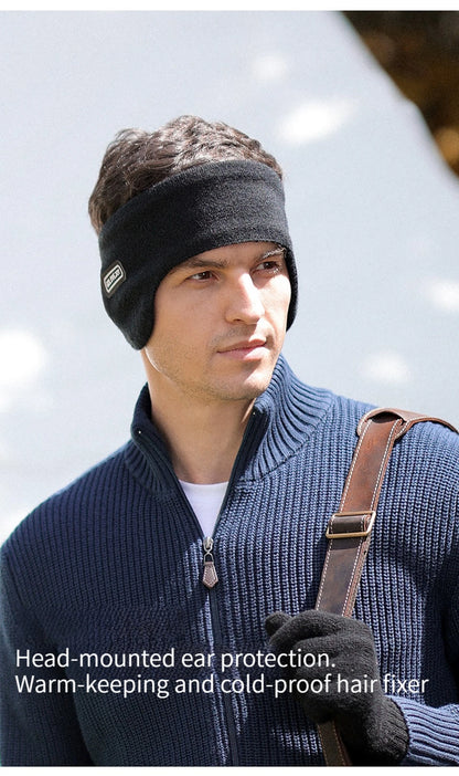 GTUBIKE Winter Unisex Thicken Warm Fur Earmuffs for Men Women Velvet Plush Ear Muffs Protector Outdoor Cycling Skiing, Black