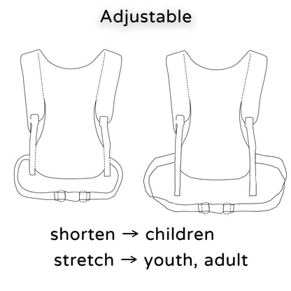 Ski Harness for Kids Backpack Adjustable Snowboard Training Belt Children Speed Control Leash Skateboard Training Equipment Kid