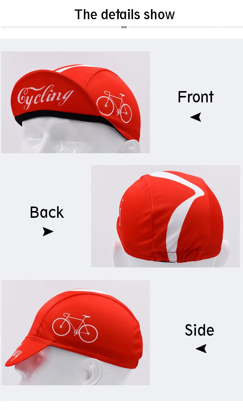Classic Summer Cycling Cap, Essential Hat for Bicycle Sport, Eight Colors to Choose from