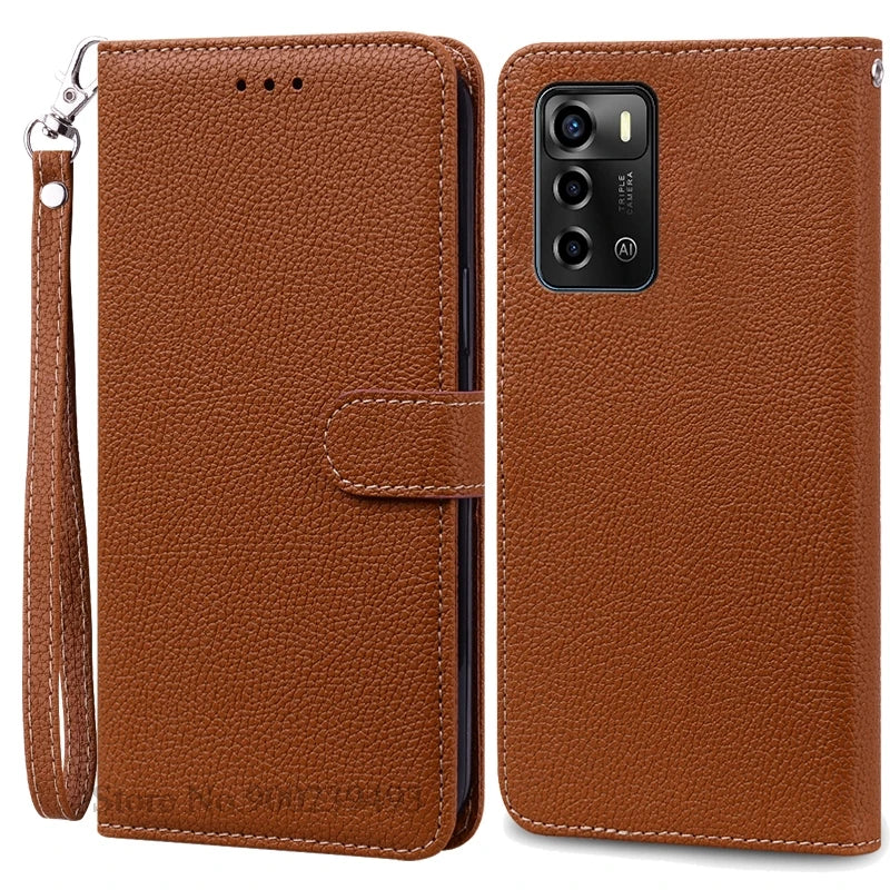 For ZTE Blade V40 Vita Case Soft Silicone Back Cover For ZTE Blade V40 Vita Case Leather Wallet Flip Cover Fundas