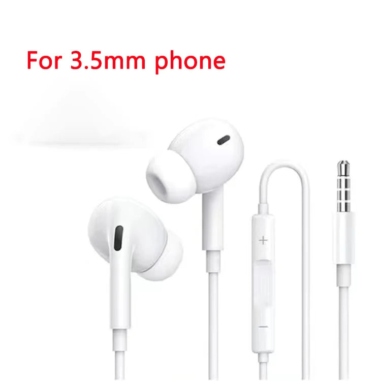 3.5mm In-ear Earbuds Earphone  Headphone with Microphone Stereo Earbuds Sports In-line Control For Phones MP3 MP4 PSP
