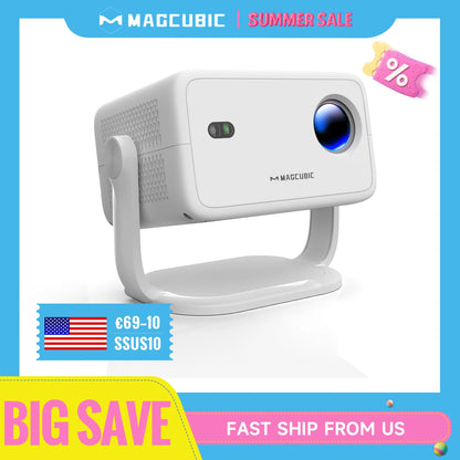 Magcubic 650ANSI L018 Projector 4K Native 1080P Auto Focus & Keystone Correction Android11 BT5.2 WIFI6 360° Portable Home CinemaGoWisse.com