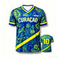 2026 Curacao Tribal Print Football Shirt Jersey Men Women Sport T-shirt National Team Inspired Casual Soccer Tops for Fans