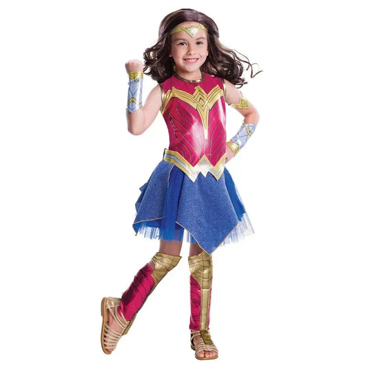 Child Wonder Girl cosplay fancy dress Supergirl women Halloween Purim party Amasia costume MN12