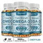 Omega-3 Fish Oil - Rich in DHA & EPA - Support Brain & Nervous System Health, Cardiovascular & Skin Health