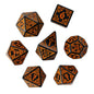 DND Celtic Knot Dice with Unique D4 7Pcs/Set New Pattern D4- D20 Polyhedral Dice for Role Playing Board Game D&D Tabletop Games