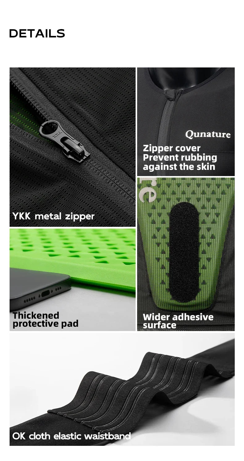 Qunature Winter Ski Vest CE1 Level Anti-Collision Waist Protector Sports Vests Protection Adults Vest Anti-Fall Vest Jackets