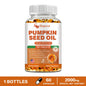 Pumpkin Seed Oil Capsules - Supports Prostate, Urinary Tract, Bladder Health, and Promotes Hair Growth