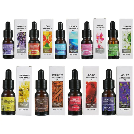 10ml Natural Plant Aromatherapy Oil 9 Flavors Essential Oils for Aroma Diffuser Air Humidifier Lavender Jasmine Sandalwood