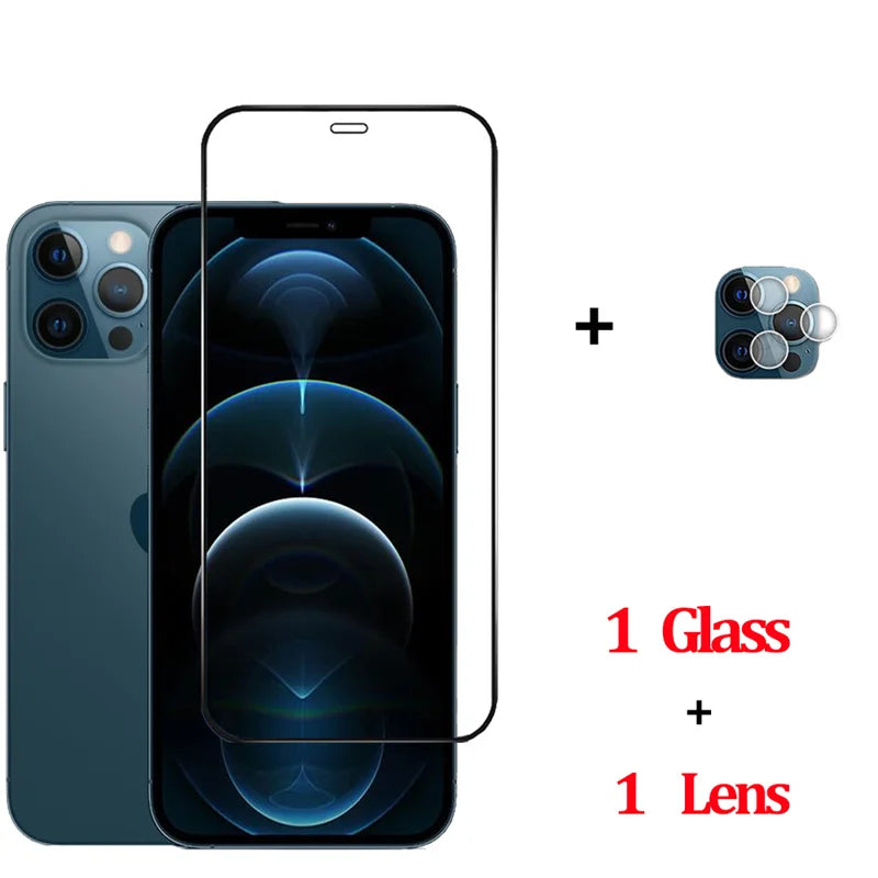 100D Protective Glass For iPhone 16 15 14 13 12 11 Pro Max Cristal Templado iPhone14 ProMax Screen Protector iphon 15 14 Pro Tempered Glass Apple 14 Plus 13 Mini Front Film i Phone 14 Pro Max Camera Lens