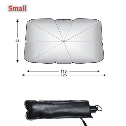 Automobile Windshield Sunshade Upgraded V-Design Car Sun Umbrella Innovative Telescopic Sun Visor For Heat Insulation Shade Prot